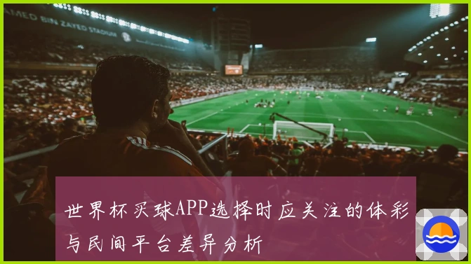 世界杯买球APP选择时应关注的体彩与民间平台差异分析