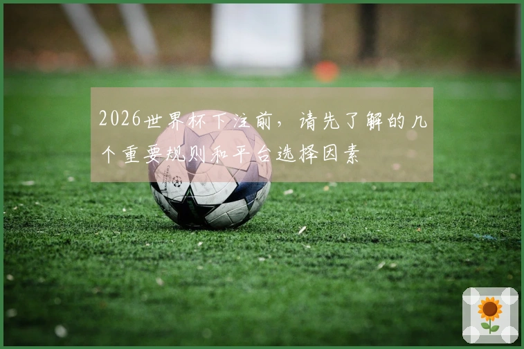 2026世界杯下注前，请先了解的几个重要规则和平台选择因素